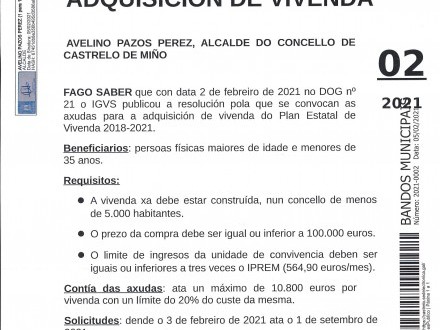 Ayudas para la adquisicin de la vivienda