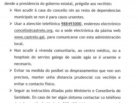 BANDO 6/2020: ATENCIN EN LA CASA DEL AYUNTAMIENTO