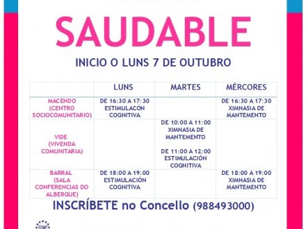 Actividades de vida saludable