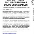 Exclusin franxas solos urbanizables